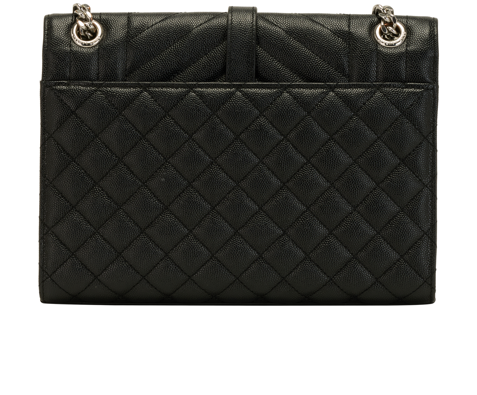Medium Envelope Shoulder Bag, &pound;1,200, Handbags, Black, Leather, Back view